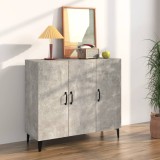 vidaXL Servantă, gri beton, 90x34x80 cm, lemn compozit