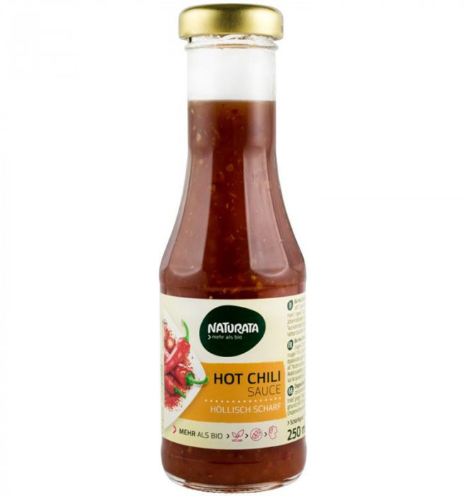 Sos Hot Chili Bio 250 mililitri Naturata