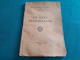 Ce este Transilvania? S. Mehedinți, 1940. Carte Istorie, Biblioteca Revistei Istorice, Imprimeria Națională, 86 pagini. Stare bună.