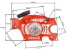 Demaror drujba Husqvarna 137,142 Cal II (cu pinion fulie detasabil)