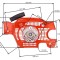 Demaror drujba Husqvarna 137,142 Cal II (cu pinion fulie detasabil)