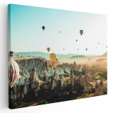 Tablou peisaj cu baloane cu aer cald Tablou canvas pe panza CU RAMA 20x30 cm