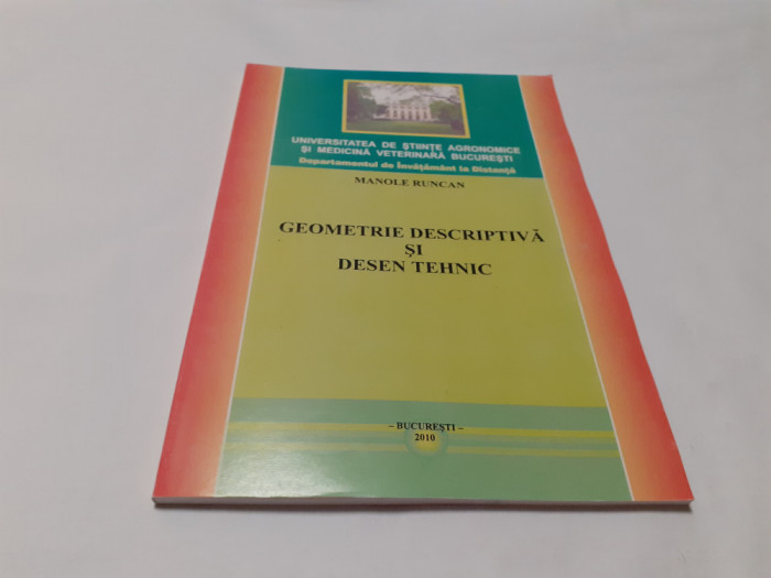 Geometrie descriptiva si desen tehnic Manole Runcan RF21/3