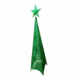 Decoratiune pentru Craciun,brad verde, luminos,cu stea in varf,instalatie,182 cm