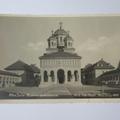 Carte postala foto Bach 1935 Alba Iulia-Biserica de incoronare,circulata 1939