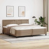 vidaXL Cadru de pat cu saltea cu saltea Cappuccino 200 x 200 cm 3339067