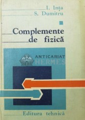 Complemente de fizica - I. Inta ($R134)