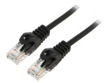 Cabluri patch U/UTP 6 litat Cu LSZH negru 1,5m 26AWG, Lanberg