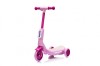 Trotineta electrica cu aburi si lumini pentru copii, cu 3 roti, stabila, Kinderauto Aquamist, 30W, 6V 4.5Ah, roz