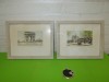 SCENE din PARIS - doua LITOGRAFII COLOR , tablou