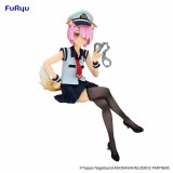 Re:Zero Starting Life in Another World Noodle Stopper PVC Statue Ram Police Officer Cap with Dog Ears 16 cm