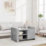 Gossi masuta de cafea, gri beton, 80x50x50 cm, lemn prelucrat