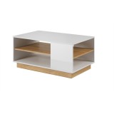 Cumpara ieftin Masuta de cafea din mdf alb stejar grandson City 100x60x46 cm