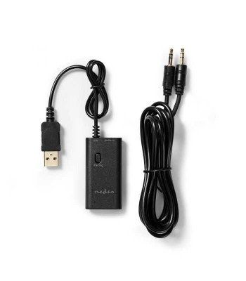 Transmitator audio wireless Nedis Bluetooth negru foto