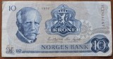 10 kroner 1977, Norvegia