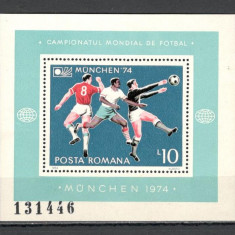 Romania.1974 C.M. de fotbal MUNCHEN-Bl. YR.569