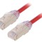Cablu Patch F/UTP Cat6a LSZH Roșu 2m 28AWG