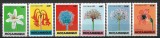 B0383 - Mozambic 1988 - Flori 6v.neuzat,perfecta stare
