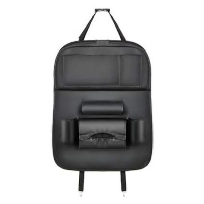 Suport auto universal pentru scaun, 50 x 64 cm, piele PU, negru foto