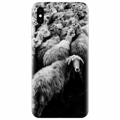Husa silicon pentru Apple Iphone X, Sheep foto