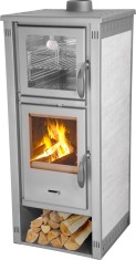 Soba pe lemne Thalia Pella Ceramic 5,4 kW cu cuptor de copt