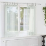 vidaXL Perdele voal cu bucle 2 buc, gri deschis, 140x140 cm 4102296