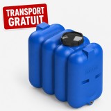 Cumpara ieftin Rezervor apa rectangular 500L Valrom, polietilena, albastru, cu capac, pentru stocare apa