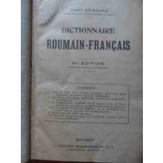 Dictionnaire Roumain-francais Iii-e Edition - Const. Saineanu ,523689