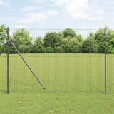VidaXL Gard Euro Gri 1,6x10 m Oțel