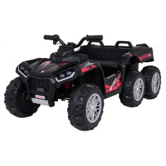 ATV electric pentru copii 2-6 ani, Kinderauto FarmQuad 6x6, 180W, 12V 14AH, roti EVA, negru