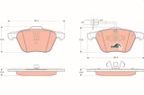 TRW GDB1460 COTEC set placute frana,frana disc
