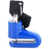Cumpara ieftin Antifurt, Blocator roti motociclete, mopede sau trotinete electrice, cu cheie - Albastru