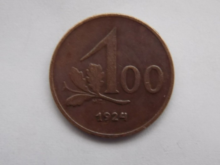 100 KRONER 1924 AUSTRIA