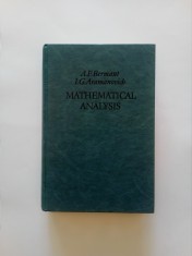 Mathematical Analysis, Course for Engineering Students- Bermant - Mir Publishers foto