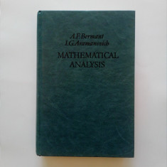 Mathematical Analysis, Course for Engineering Students- Bermant - Mir Publishers