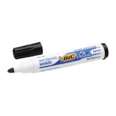 Marker tabla,varf rotund 2.5 mm,corp gros,negru,Bic Velleda