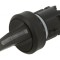 Comutator rotativ 22mm 2 poziții negru rotund