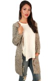 BL997-14 Cardigan tricotat, accesorizat cu buzunare si gluga