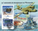 Timbre GUINEEA-BISSAU 2019, Istorie, Razboi WW2, Ziua Z, Aniversari, Colita, Straine dupa 1950