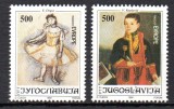 IUGOSLAVIA 1992, Pictura, Arta, serie neuzata, MNH, Nestampilat