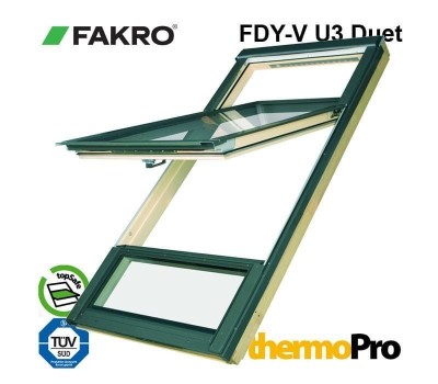 Fereastra mansarda FAKRO FDY-V U3 Duet proSky foto