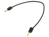 Cablu de măsurare neizolat 60VDC 30VAC 10A 0,15m negru