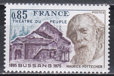 Franta 1975 - Bussang - Cea de-a 80-a aniversare a Teatrului Popoarelor, MNH foto