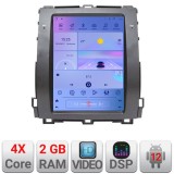 Navigatie Tesla Toyota Prado J120 cu GPS, CarPlay, Android Auto, 2GB+32GB