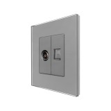 Priza TV + Internet cu Rama din Sticla LUXION SmartElectro IntelligentHouse