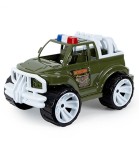 Masinuta Mare Jeep Militar 40 Cm, Plastic Non-Toxic, Verde, Recomandat +3 Ani, Fabricat in Ucraina