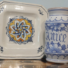 Lot obiecte decorative ceramica vintage Italia, cca 1960