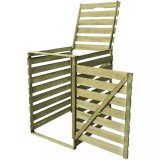 Cumpara ieftin Magazie pubela individuala, 240 L, lemn tratat