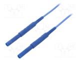 Cablu de măsurare SCH&Uuml;TZINGER 6kVDC 6kVAC 16A 1m Albastru
