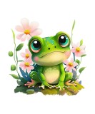 Sticker decorativ, Broasca, Verde, 60 cm, 1204STK